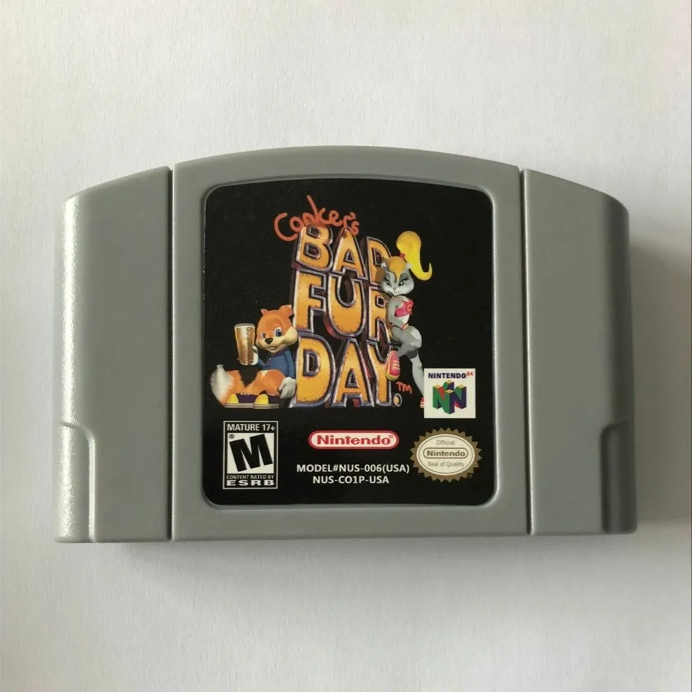 Conker's Bad Fur Day 007 GoldenEye The World Is Not Enough Banjo Kazooie Tooie Games Cards For Nintendo 64 N64