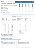 Télécommande sans fil 2.4G sans fil R11 R12 R13 R14 R10 1 zone avec contrôleur de lumière RF à glissière tactile sortie 1 canal