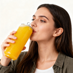 Barattoli in PET trasparente con apertura a pressione e logo personalizzato per bevande fredde, bibite e acqua <span class=keywords><strong>frizzante</strong></span> - Lattine vuote per imballaggio bevande - Product Image 5