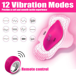 Vibradores de bragas portátiles con control remoto, juguetes sexuales para adultos para mujeres con 12 modos de vibración, vibrador discreto para masturbación femenina. - Product Image 2
