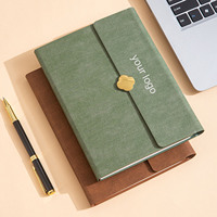 Set de Regalo Promocional con Logotipo Personalizado, Cuaderno A5 de Tapa Dura de Cuero PU y Caja, Cuaderno de Cuero Personalizado con Bolígrafo