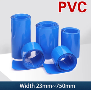 Custom Flat Width PVC Heat <b>Shrink</b> Tube Eco-friendly PVC Heat Shrinkable Tubing for Li-ion Battery Insulation - Product Image 4