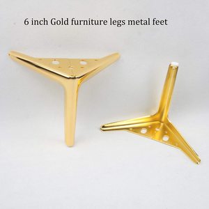 Vente en gros canapé de haute qualité table basse pieds lit demi-cercle <span class=keywords><strong>armoire</strong></span> à trois pieds Table de chevet meuble TV pieds de meubles en métal - Product Image 3