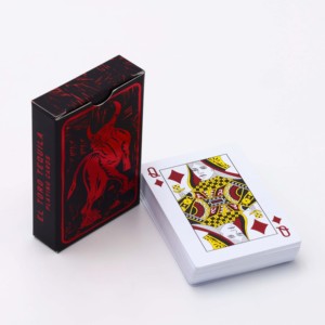 Naipes de plástico impermeables de 0,32mm de <span class=keywords><strong>Qatar</strong></span>, naipes de plástico de Kuwait con impresión personalizada - Product Image 2