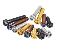En Stock quantité minimale de commande bas M5 M6 Torx boulons en titane moto pour motos pneu de roue de voiture