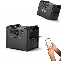 Centrale Électrique Solaire Portable pour Voiture et Maison, 2400W 2304Wh LiFePO4, Onde Sinusoïdale Pure, pour Micro-ondes et Appareils CPAP, avec Recharge Sans Fil et Contrôle par Application