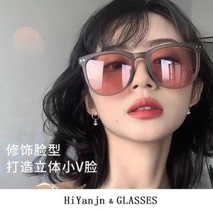 Lunettes de soleil pliantes tendance TikTok pour femmes, protection UV400, monture en résine, catégorie 1, couleur claire, mode extérieure, conduite, protection solaire - Product Image 4