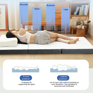 New Product <b>Memory</b> <b>Foam</b> Camping Folding Mattress Washable Cover Luxury Hypo-allergenic Foldable Folding Bed <b>Foam</b> Mattress - Product Image 5