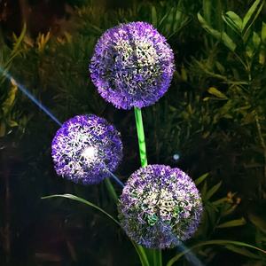 Lampu LED bunga Dandelion tahan air dekorasi liburan pernikahan kebun dioperasikan baterai baja tahan karat Multi Warna - Product Image 4