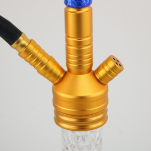 Venta caliente manguera única aluminio Hookah Shisha Set Premium completo fumar Kit mejor vendedor Hubbly Bubbly Hookah al por mayor - Product Image 5