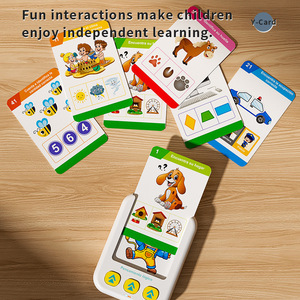 Machine d'apprentissage des cartes espagnoles, jouet éducatif pour enfants de 4 à 6 ans, en plastique, alimenté par piles, pour l'éveil cognitif et les sons - Product Image 1