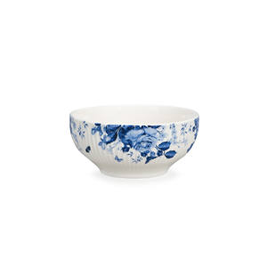 Service de vaisselle en porcelaine de 24 pièces, motif floral bleu et blanc, vaisselle, assiettes à dîner - Product Image 5