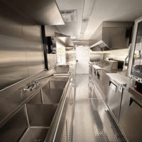 Remolque de Comida Móvil Comercial Estándar de EE. UU., Totalmente Equipado, con Certificación DOT y CE, Camión de Catering para BBQ y Café