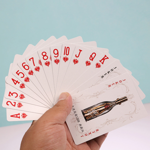 High Quality Custom Paper <b>Playing</b> <b>Cards</b> Deep Green Luxury Poker Deck with Wine Bottle Art Personalized Logo Wholesale Game <b>Cards</b> - Product Image 4
