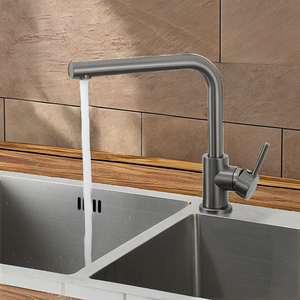 Per FRAP moderna maniglia singola rubinetto lavello da cucina a 360 gradi rotante acqua calda miscelatore rubinetto in acciaio inox per uso cucina - Product Image 2