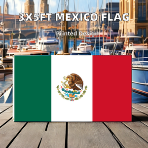 <strong>Custom</strong> Printed Single-sided 3x5ft Mexico Flag, Customizable for All <strong>National</strong> Banners and Display Flags. - Product Image 2