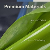 Tissu Oxford en nylon 100% haute ténacité 210D laminé TPU pour radeau gonflable, résistant à l'abrasion et à l'hydrolyse