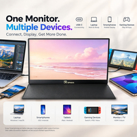 Moniteur de voyage 15,6 pouces 1080P FHD IPS, écran externe USB C pour jeux, écran portable pour ordinateur portable, MacBook, PS5