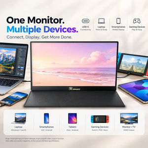 Portable 15.6 Inch Monitor Travel Screen Display Type C Interface Full HD IPS Panel For Phone Tablet Laptop Ps5 Console - Product Image 6
