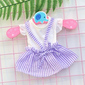 Hermoso Vestido de Verano para Perro, Overol a Rayas, Falda Ligera con Corte Princesa para Cachorros Pequeños - Product Image 2