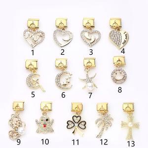 Pulsera de Acero Inoxidable con Dijes Italianos Personalizados Y2K 'I <span class=keywords><strong>Love</strong></span> You', Joyería de Moda, Regalo - Product Image 1