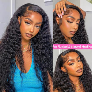Parrucche Lace Front 13x4 Deep Wave all'Ingrosso in Capelli Umani Densità 200% Parrucche Frontal Ricce per Donne di Colore Colore Naturale <span class=keywords><strong>30</strong></span> Pollici - Product Image 2