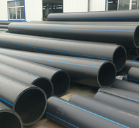 Tuyau HDPE Pe100 haute pression, flexible, durable, durée de vie supérieure à 50 ans, dimensions 16-1800 mm, alimentation en eau, 100% vierge, respectueux de l'environnement