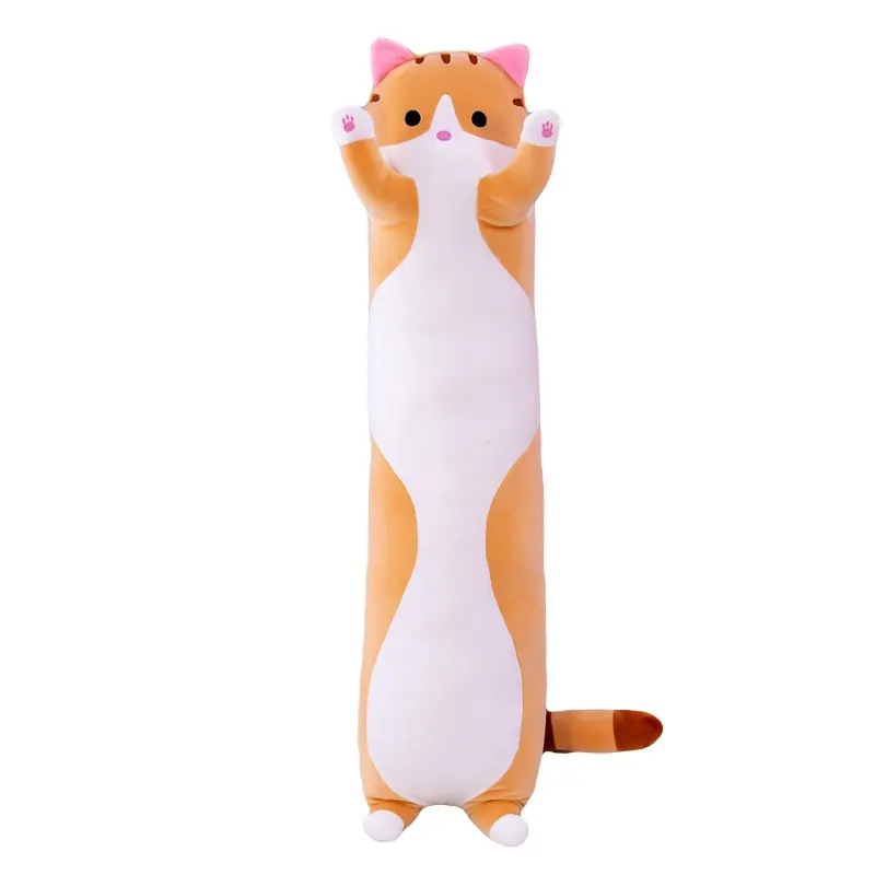 Long Striped Cat Stuffed Animal Simulation Cat Stuffed Plush Toy Factory Wholesale