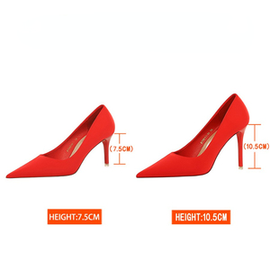 7.5CM/10.5CM Bigtree Factory Calzado Mujer Elegant Fashion <b>Shoes</b> High Heels for Women and Ladies 2025 - Product Image 5
