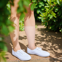 Chaussures en Toile Blanches Classiques et Respirantes à Lacets Unisexe pour l'Été, Style Espadrilles Décontractées, Vulcanisées pour Hommes et Femmes, Vente en Gros