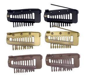 Zwart Bruin Goud Kleur 3.6Cm 10 Tanden Sjaal Rvs Snap Dupatta Instelling Chunni Grip Clips Met Veiligheidsspeld - Product Image 1