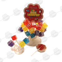Sucettes en gros Halal en forme de dés, bonbons durs créatifs en forme de cube, saveur fruitée, pour fêtes d'enfants