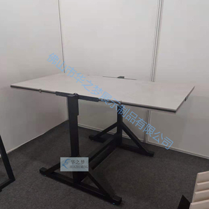 Support de sol en bois moderne de l'usine Foshan support d'échantillon de carreaux de céramique en marbre rotatif présentoirs en bois dur <span class=keywords><strong>ardoise</strong></span> présentoir en métal - Product Image 1