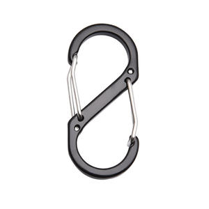 Outdoor Aluminum Alloy Figure Eight Carabiner 5Kg Load Multi Functional Keychain Hook For <b>Camping</b> Hiking Backpacking Gear - Product Image 5