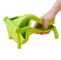 Groene Eco Duurzame BPA-Vrije Plastic Robuuste Grote Capaciteit Citruspers Handmatige Fruitpers Hendelpers