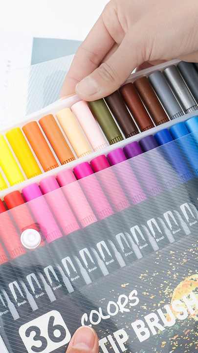 Mikailan Dual Tip Watercolor Brush Pens 120 Colors