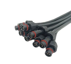 Kustom M12 M15 M16 M18 IP66 konektor pria wanita tahan air dengan 2Pin 3Pin 4Pin 5Pin kabel listrik steker kawat untuk strip LED - Product Image 2