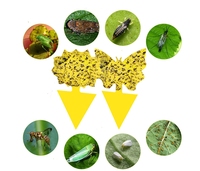 Tableau collant double face pièges collants plante volante attrape-insectes autocollants jaunes piège adhésif