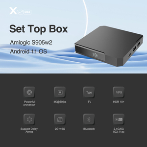 Oferta Especial X12 Max Smart para <span class=keywords><strong>IPTV</strong></span>, Decodificador Android 11 Amlogic S905W2 2G 16G 4K Reproductor Multimedia, Polonia, Suecia, Suiza, Europa - Product Image 2