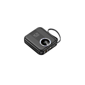 Batería Externa de Carga Rápida y Resistente de 22.5W con Cable Micro USB Integrado, Tipo-C, Pantalla LED, Mini Compacta, Venta al Por Mayor - Product Image 1
