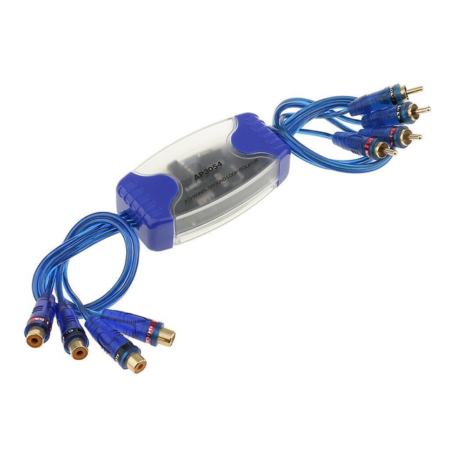 Keynew Universal ABS 4-Channel RCA Ground Loop Isolator Noise Eliminator for Car Audio Radio Home Stereo
