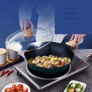 Wok elettrico <span class=keywords><strong>in</strong></span> <span class=keywords><strong>pietra</strong></span> medica facile da pulire padella antiaderente <span class=keywords><strong>in</strong></span> acciaio inossidabile - Product Image 2