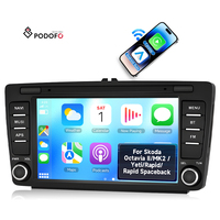 Autoradio Podofo 8'' 4+64G pour Skoda Octavia II/MK2/Yeti/Rapid/Rapid Spaceback/Roomster/SuperB CarPlay sans fil Android Auto OEM