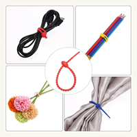 Attache-câble en silicone réutilisable, serre-câble torsadé pour la maison, le bureau, la cuisine, les sacs alimentaires, les fils, clip de sac réglable
