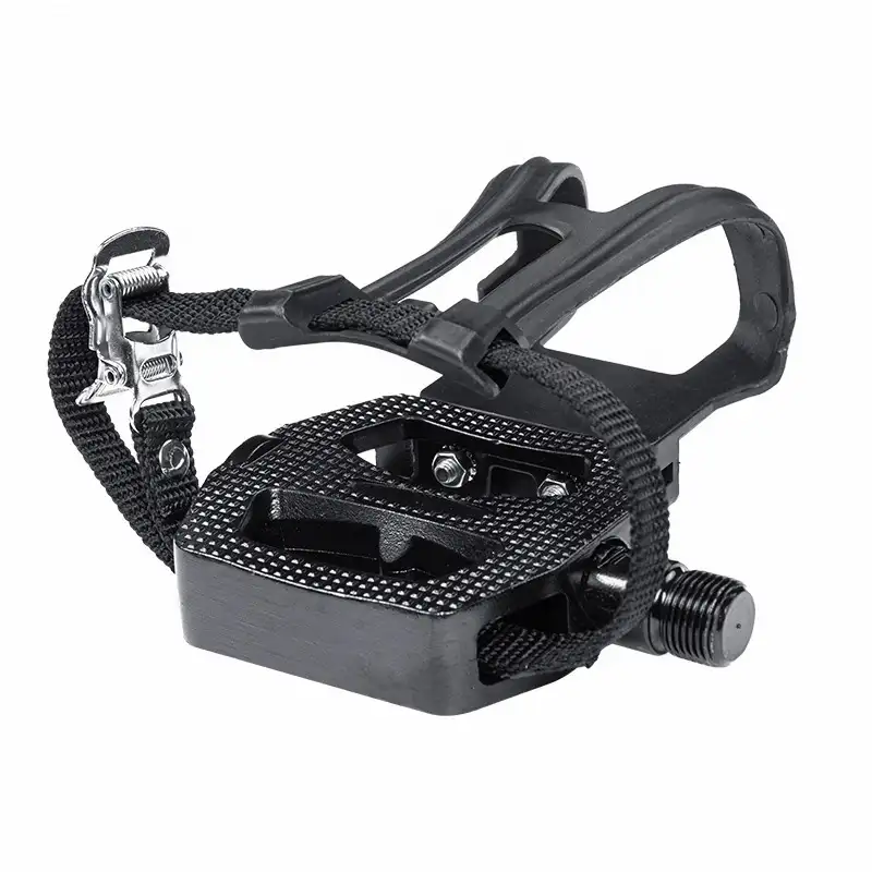 New Collection Spinning Bike Pedals 9/16'' Spin Bicycle with Toe Clips Exercise Spinning Bike Pedals