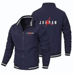 Chaqueta cortavientos deportiva impermeable Retro para hombre, nailon personalizado, estilo piloto de Golf, lona teñida lisa, venta al por mayor, letra del fabricante - Product Image 3