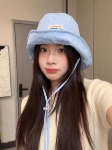 Syh1595 Chapeau Bob de <span class=keywords><strong>Plage</strong></span> et de Pêche pour Voyage en Extérieur, avec Sangle Brodé Nœud Papillon, Protection UV, Pliable, à Large Bord, pour Fête - Product Image 6