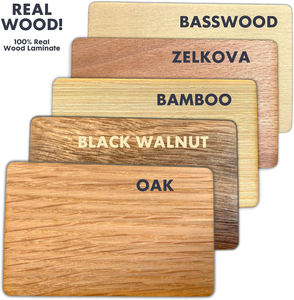 Cartes de visite numériques de luxe en bois de bambou NFC ISO 14443A 13,56 MHz avec puce 1K pour contrôle d'accès, gravure laser personnalisée, lots de balises NFC - Product Image 2