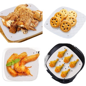 Joinhot Silicone Steamer Liners Punched Paper 10x10cm For Air Fryer And Steamer Baking Accessories - Product Image 5