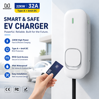 Chargeur de pilier 32A 22kW RFID pour une charge rapide des véhicules électriques dans les espaces publics